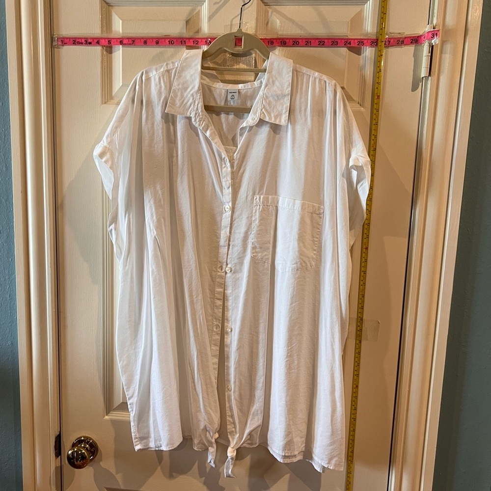 Old Navy dolman blouse with knot ties and the bottom